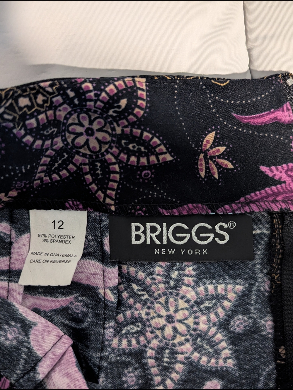 Dark Romantic Paisley Briggs New York 90s Whimsygoth Skirt 12 - Picture 2 of 4